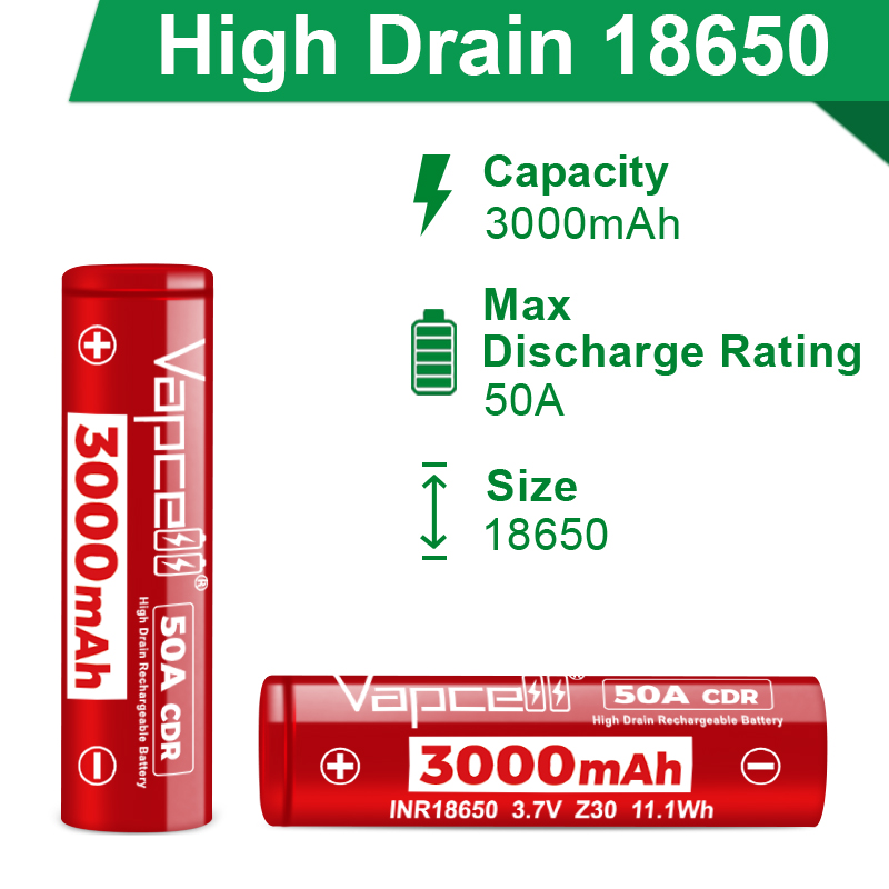 Original Vapcell Z30 INR18650  - Vape Battery 18650 리뷰 및 가격