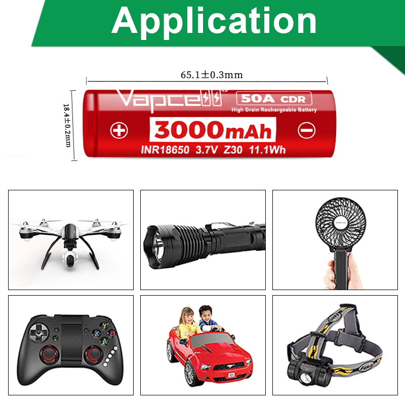 Original Vapcell Z30 INR18650  - Vape Battery 18650 리뷰 및 가격