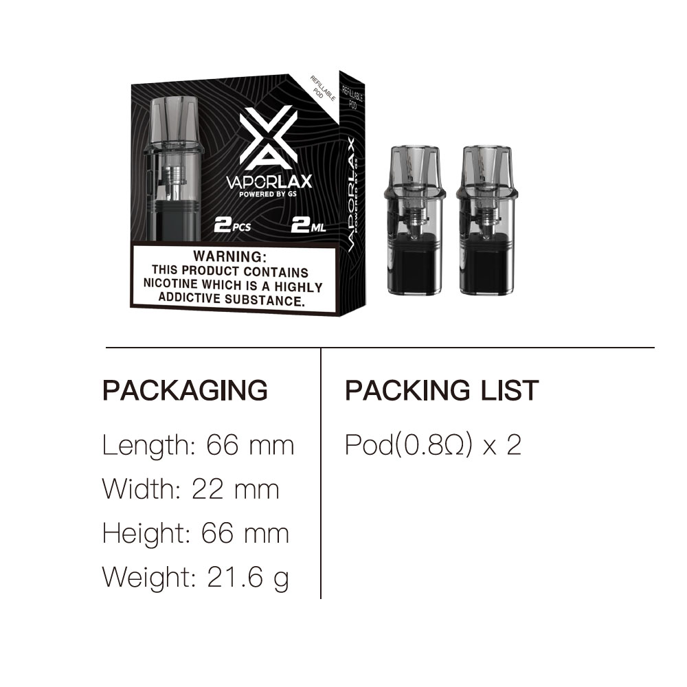 VaporLax Nano Cartridge 2ml wi - Vaping Area 리뷰 및 가격
