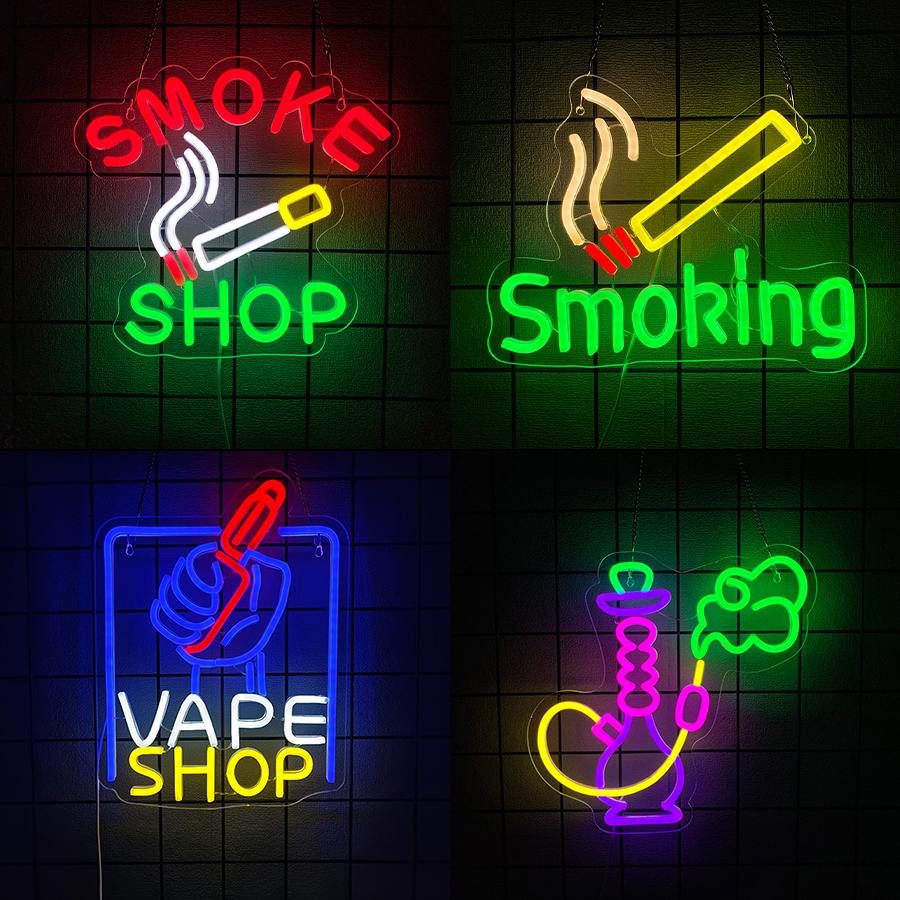 Smoking Neon Sign For Wall Dec - Vaping Area 리뷰 및 가격