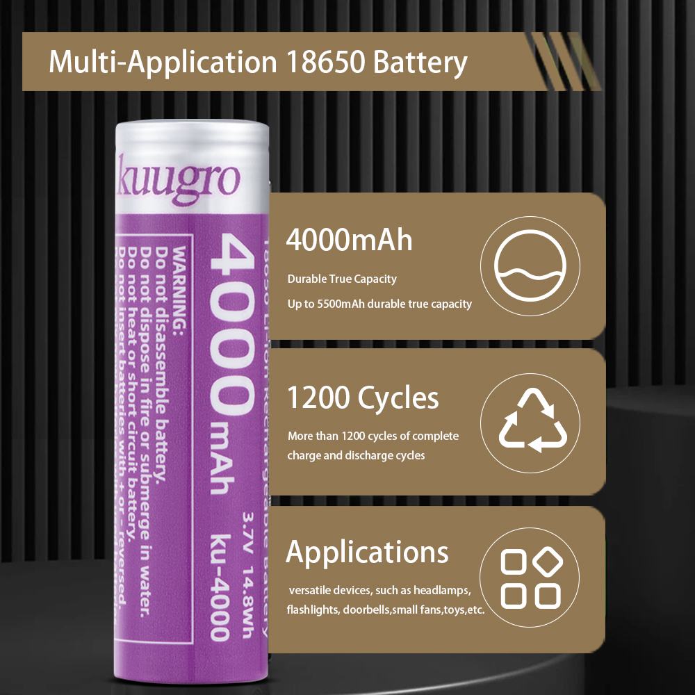Kuugro Ku-4000 18650 Rechargea - Vape Battery 18650 리뷰 및 가격