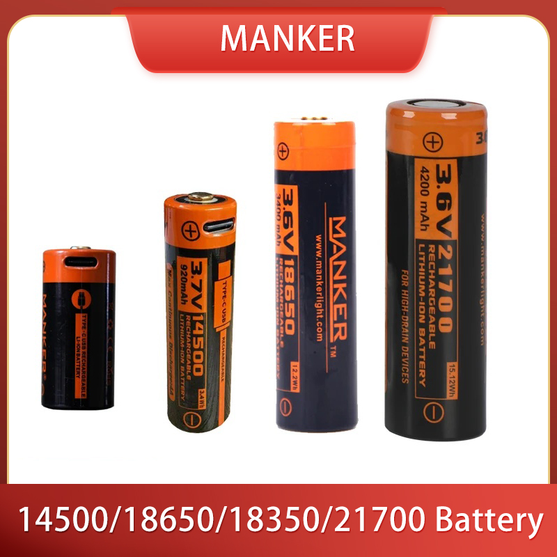 Manker 14500/18650/18350/21700 - Vape Battery 18650 리뷰 및 가격